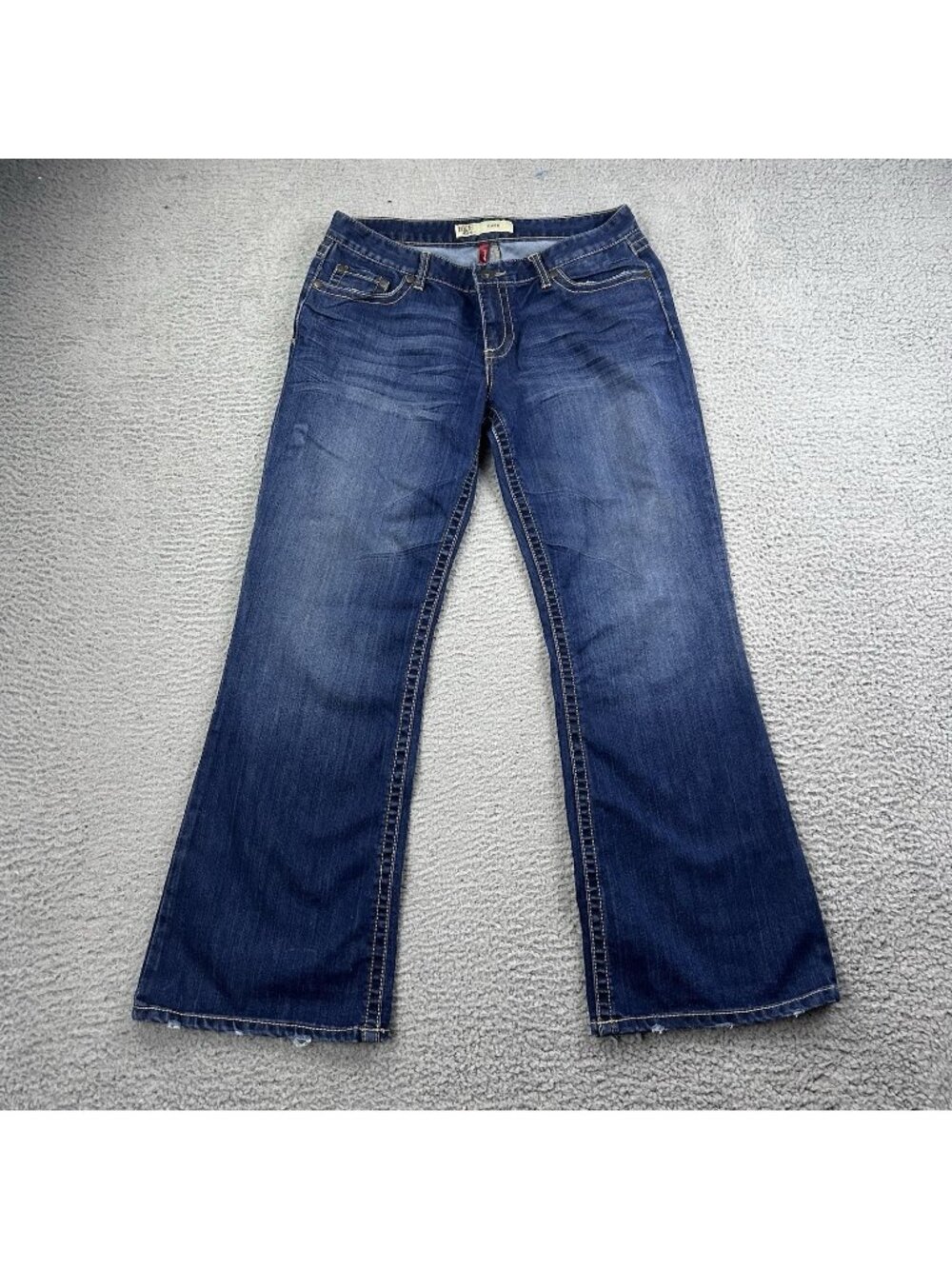 BKE Buckle Kate Y2K Bootcut Blue Jeans Size 32x31.5 Cowgirl Stretch
